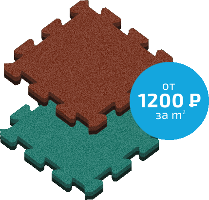 Резиновая плитка пазл